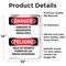 Signmission Smoking In Designated Areas Only Bilingual, 10 in W x Rectangle, Vinyl Decal OS-2PACK-DS-D-1014-VS-1574 - alternate 5